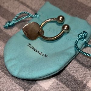 Authentic Tiffany & Co. Hear Tag Key Ring